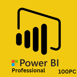 Power BI Professional 100 User for 1 Year [Retail Online]