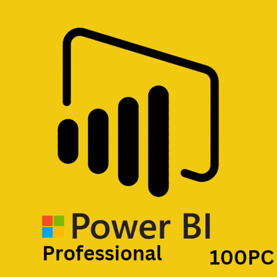 Power BI Professional 100PC for 1 Year [Retail Online]