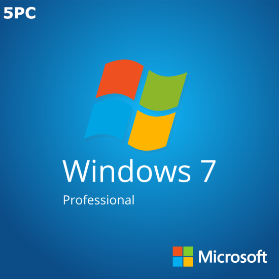 Windows 7 Professional SP1 5PC [Retail Online]
