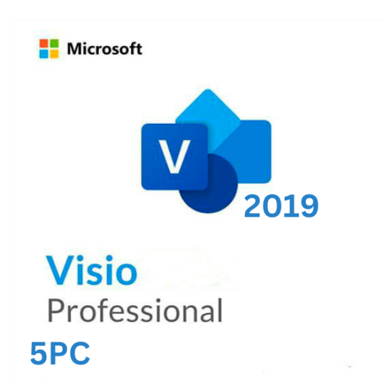 Visio 2019 Professional 5PC [Retail Online]