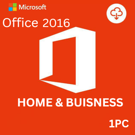 Office 2016 Home & Business 1PC [Activate by Phone]