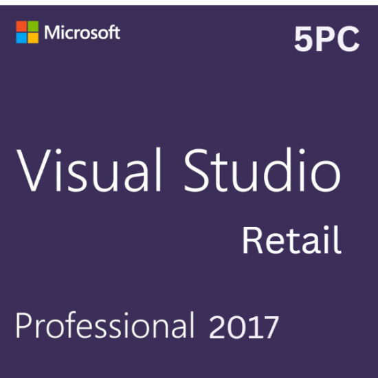 Visual Studio 2017 Professional 5PC [Retail Online]