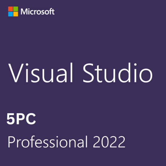 Visual Studio 2022 Professional 5PC [Retail Online]