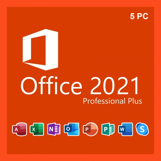 Office 2021 Pro Plus 5PC [Retail Online]