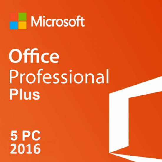 Office 2016 Pro Plus 5PC [Retail Online]