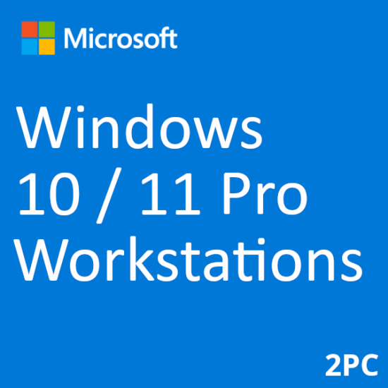Windows 10 / 11 Pro for Workstations 2PC [Retail Online]